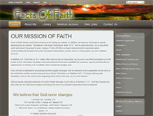 Tablet Screenshot of factsoffaith.org